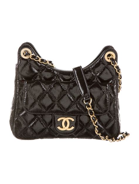 chanel hobo black|Chanel hobo tweed.